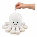 Lean Toys Mīkstā rotaļlieta - balts astoņkājis, 30 x 20 x 20 cm Lean Toys Mīkstā rotaļlieta - balts astoņkājis, 30 x 20 x 20 cm