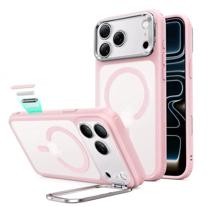 ESR CLASSIC HYBRID KICKSTAND MAGSAFE IPHONE 17 PRO / 18 PRO МАТОВЫЙ РОЗОВЫЙ