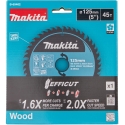 Makita T.C.T. cutting blades, 125x20/45T/1.4, Efficut B-69462 Makita T.C.T. cutting blades, 125x20/45T/1.4, Efficut B-69462