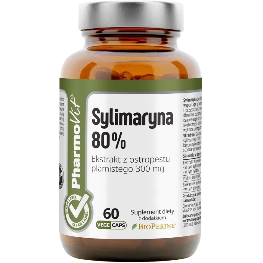 Pharmovit Sylimaryn 80% dietary supplement 60 capsules