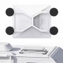 Spacetronik SSM18 magnētiskais turētājs Starlink Mini, balts Spacetronik SSM18 magnētiskais turētājs Starlink Mini, balts