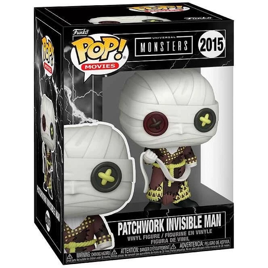 FUNKO POP! Vinyl Figure: Universal Monsters - Patchwork Invisible Man, 10 cm