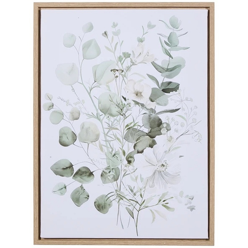 Atmosphera ART Decorative Canvas Wall Painting EUCALY in Frame, 30 x 40 cm