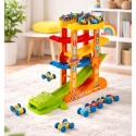 Lean Toys Automobiliukų trasa su paleidėju 5 lygiai Lean Toys Automobiliukų trasa su paleidėju 5 lygiai