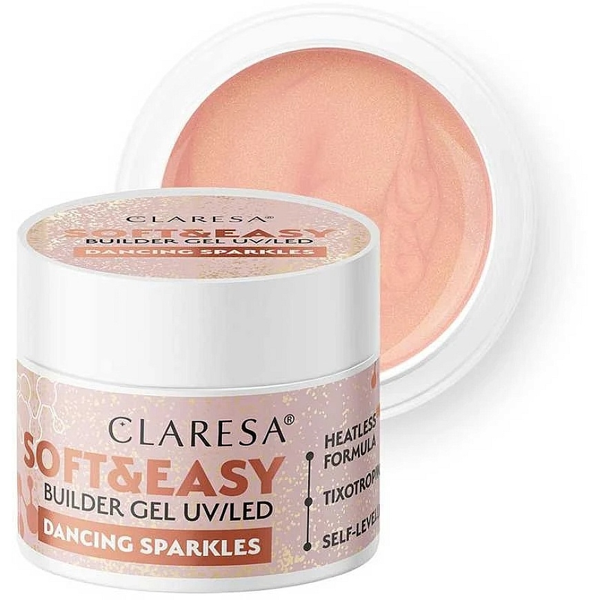 Activeshop Statybinis gelis Claresa Soft&Easy Dancing Sparkles, 45 g