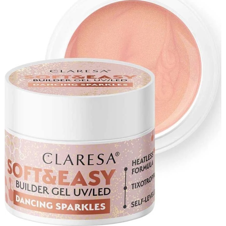 Activeshop Строительный гель Claresa Soft&Easy Dancing Sparkles, 45 г – 3