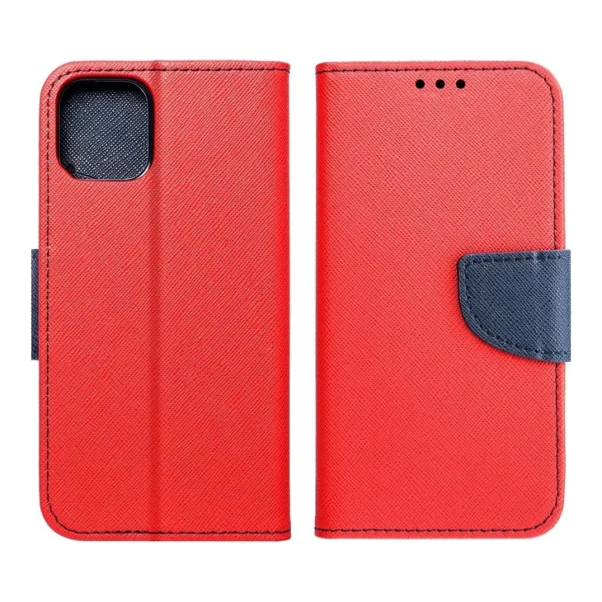 FANCY Grāmatu maciņš XIAOMI Redmi Note 14 PRO 5G / 14 PRO PLUS 5G sarkans / tumši zils – 4