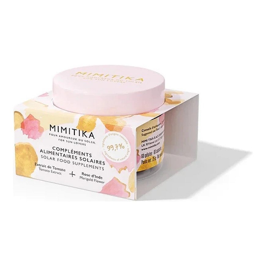 Mimitika, Solar Food, Tomati Ekstrakt - Saialill, Päikesekaitse, Päev, Toidulisandid, 25 g – 4