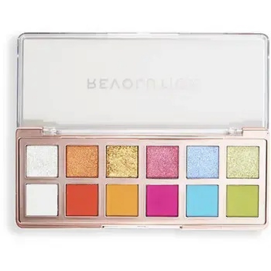 Makeup Revolution The Vibrant Icon Brights Palette - Akies šešėlių paletė 8,4 g 0.0g
