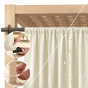 Kreminė užuolaida su kilpomis AmeliaHome Oxford Molte Pleat 155 × 220 cm Kreminė užuolaida su kilpomis AmeliaHome Oxford Molte Pleat 155 × 220 cm