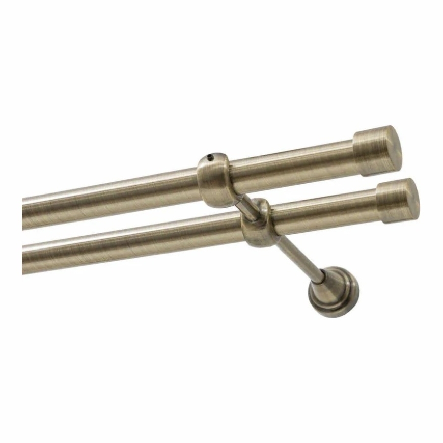 Decastyl ДВОЙНАЯ карнизная штанга FI 19 MM АНТИЧНАЯ БРАССА 320 СМ LUNA KOWALSKI – 2