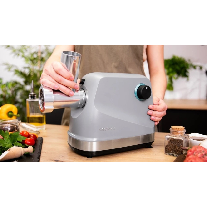 Cecotec elektriskā gaļas mašīna 1360 W, 1,5 kg/min, nerūsējošā tērauda Crusher 1400 Steel – 3