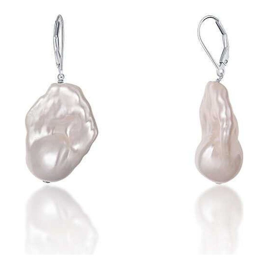 Jwl Luxury Pearls Luxury earrings with real baroque pearl JL0688