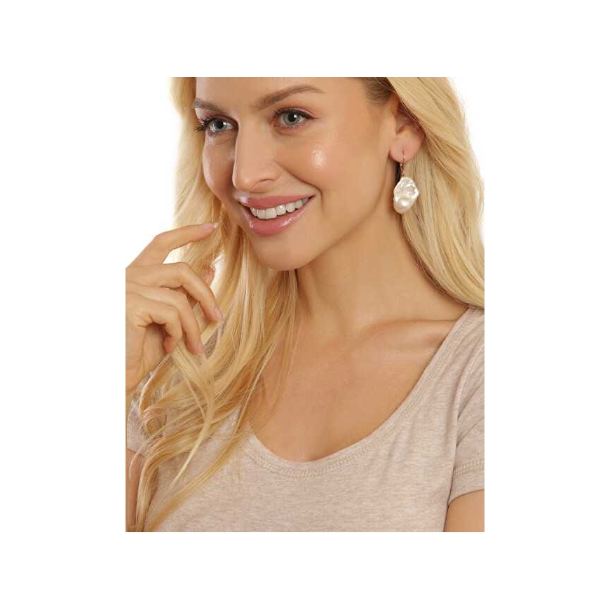 Jwl Luxury Pearls Luxury earrings with real baroque pearl JL0688 – 2