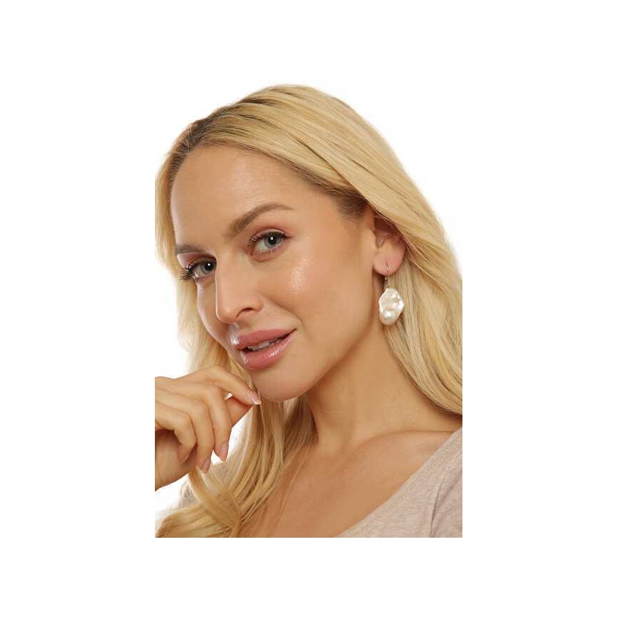 Jwl Luxury Pearls Luxury earrings with real baroque pearl JL0688 – 4