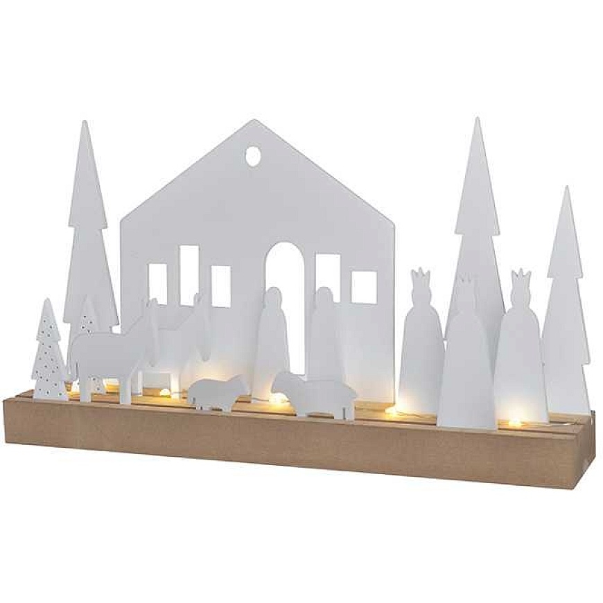 Solight LED ziemas ciemats, modulārs, 14 elementi, 10x LED, 2x AAA – 4