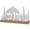 Solight LED Winter Village, modular, 14 elements, 10x LED, 2x AAA Solight LED Winter Village, modular, 14 elements, 10x LED, 2x AAA