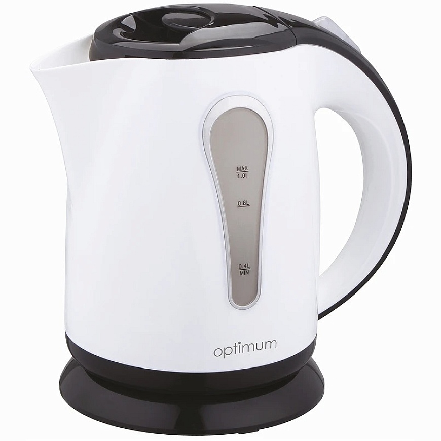 Электрический чайник 1 л CJ-1050 белый черный OPTIMUM