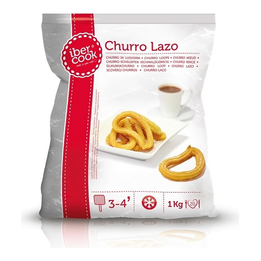 Šaldytas desertas IBERCOOK CHURROS, lenkta, 1kg – 2