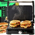 Black & Decker Grilis Panini sandwich maker, toaster, large electric pullout 1500 W - or1332 Black & Decker Grilis Panini sandwich maker, toaster, large electric pullout 1500 W - or1332