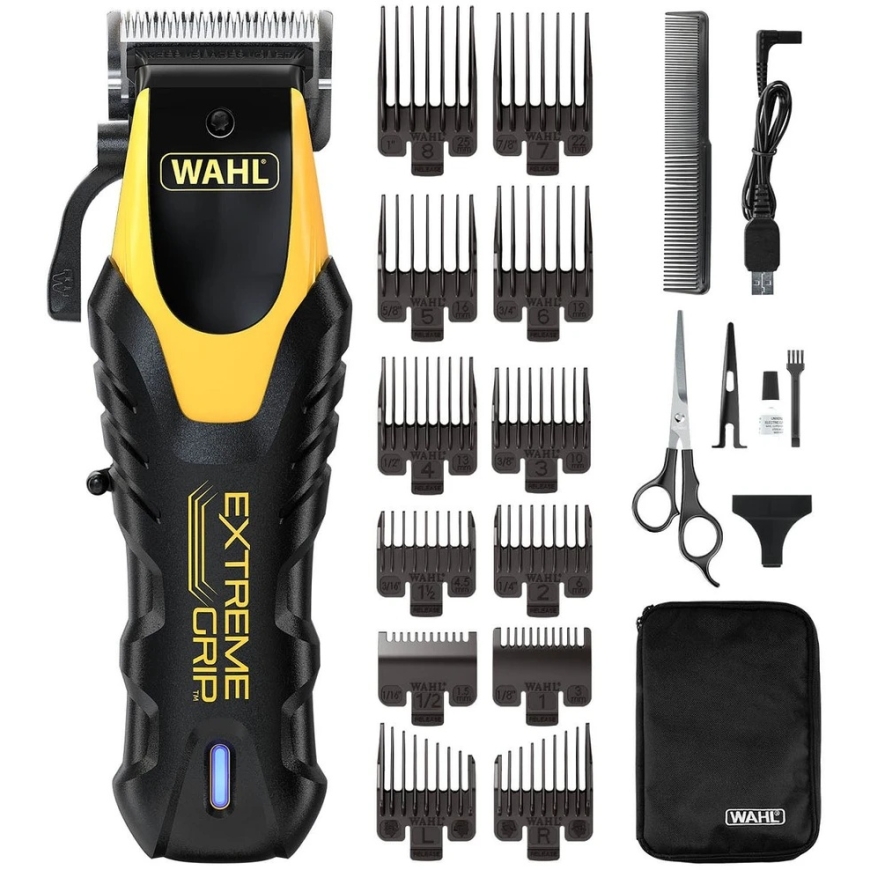 Barzdaskutė Wahl Clipper Corporation WAHL 3031752 Cordless Extreme Grip Plaukų kirpimo mašinėlė, belaidė, USB