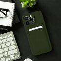 Card book type phone case for iPhone 15 Pro Max green Card book type phone case for iPhone 15 Pro Max green
