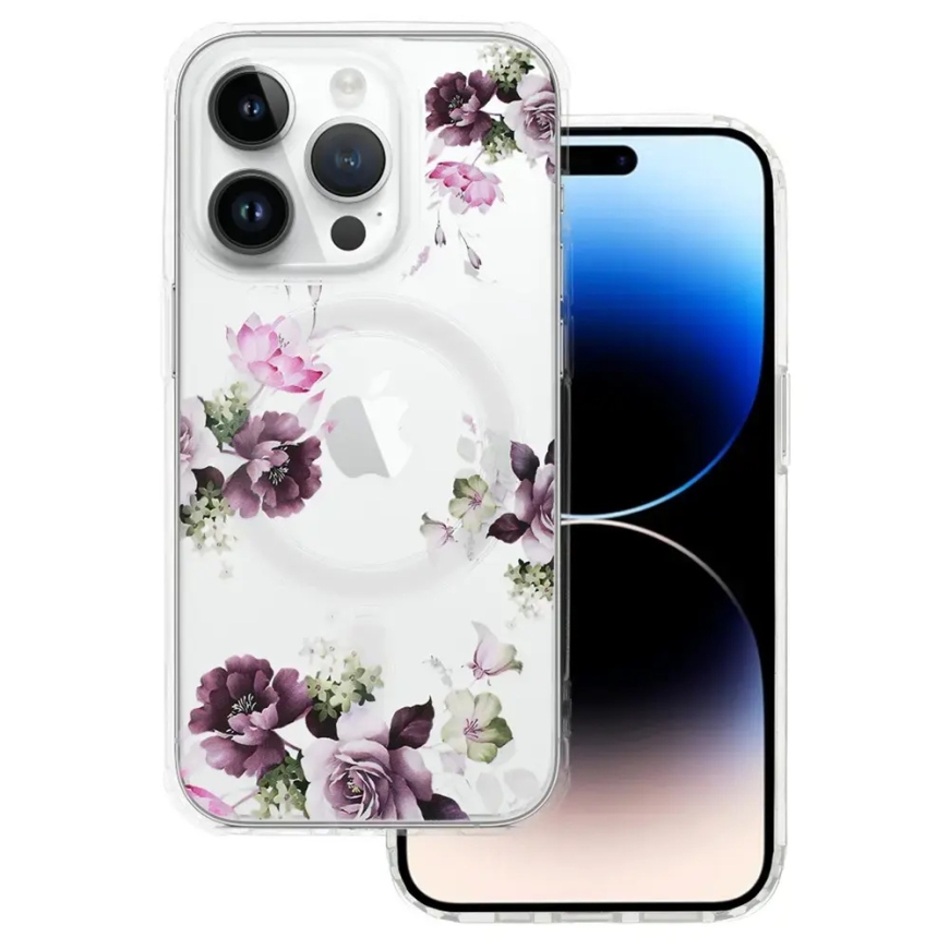 Tel Protect Flower чехол с поддержкой MagSafe для телефона iPhone 13 разноцветный