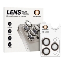 Tempered glass Tel Protect 3D Lens on camera for Iphone 15 Pro/15 Pro Max titanium (lens 3 pieces) Tempered glass Tel Protect 3D Lens on camera for Iphone 15 Pro/15 Pro Max titanium (lens 3 pieces)