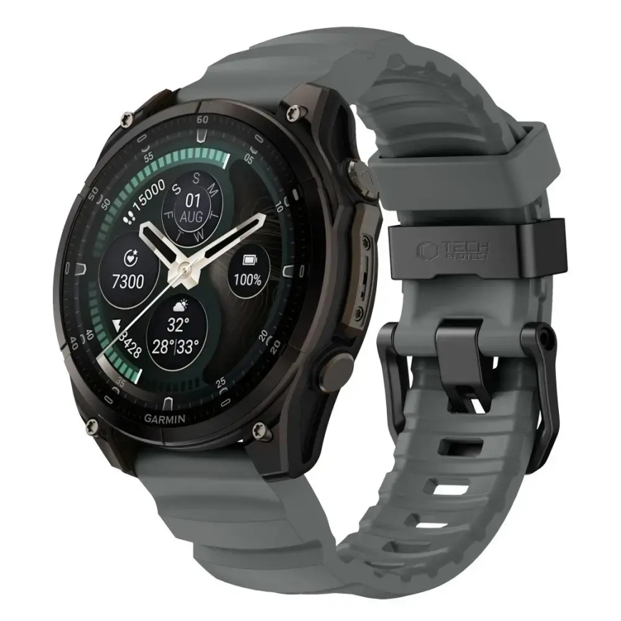 TECH-PROTECT MOTION GARMIN FENIX 5 / 6 / 6 PRO / 7 / 8 / 8 PRO / E / 9 / 9 PRO (47 MM) AUDRINGAS PILKAS