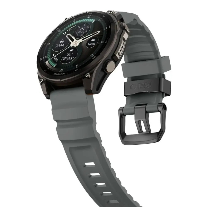 TECH-PROTECT MOTION GARMIN FENIX 5 / 6 / 6 PRO / 7 / 8 / 8 PRO / E / 9 / 9 PRO (47 ММ) ШТУРМОВОЙ СЕРОЙ – 3