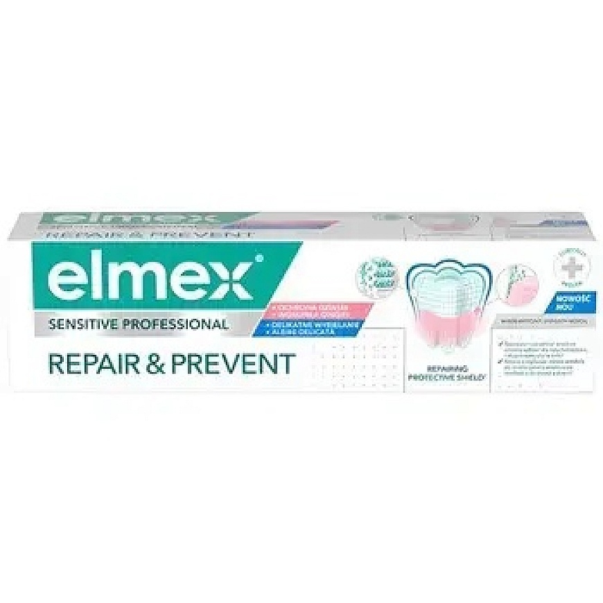 Elmex Sensitive Professional Repair & Prevent зубная щетка Новая - Зубная паста 75 мл