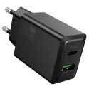 Зарядное устройство HOCO N71 | 30W | PD, QC | USB-C, USB-A | чёрное Зарядное устройство HOCO N71 | 30W | PD, QC | USB-C, USB-A | чёрное