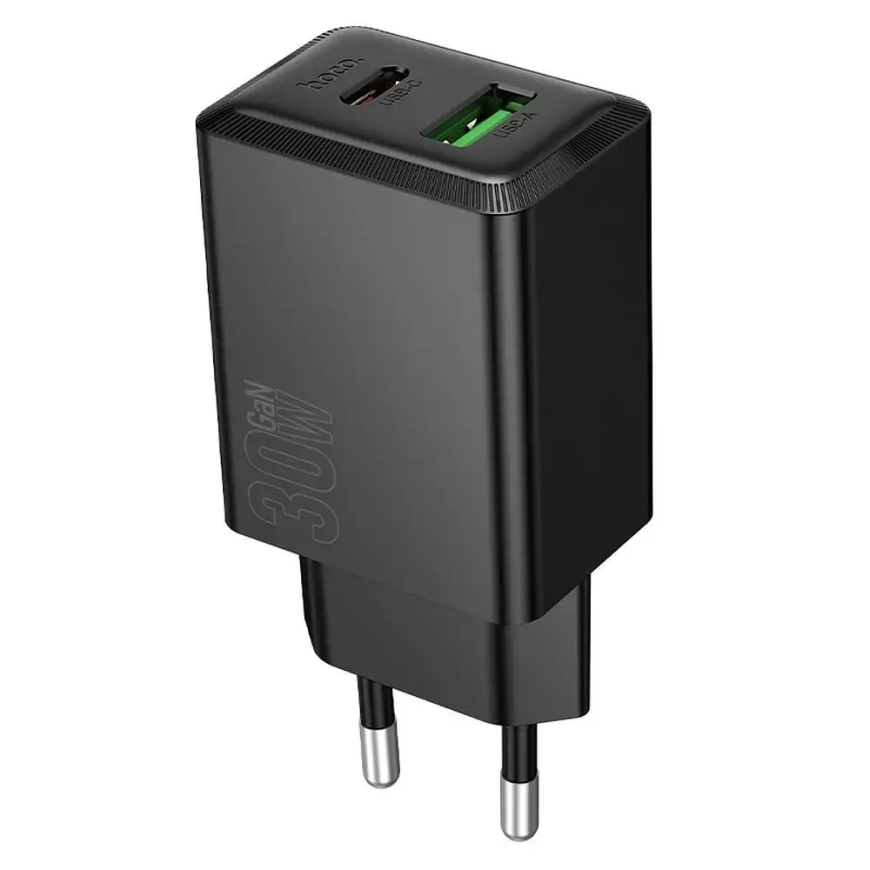 HOCO N71 matkalaturi | 30W | PD, QC | USB-C, USB-A | musta – 2