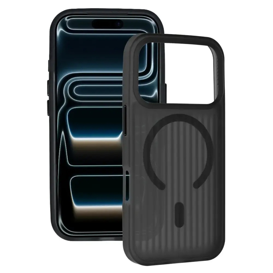Tel Protect Twist чехол с поддержкой MagSafe для телефона iPhone 17 чёрный