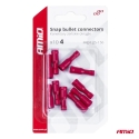 Snap bullet ühendused 4mm 0.5-1.5mm2 10A 10 tk
