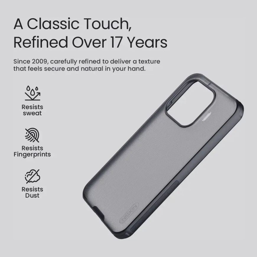Задняя крышка Nillkin Super Frosted PRO для Xiaomi 17T черная – 2