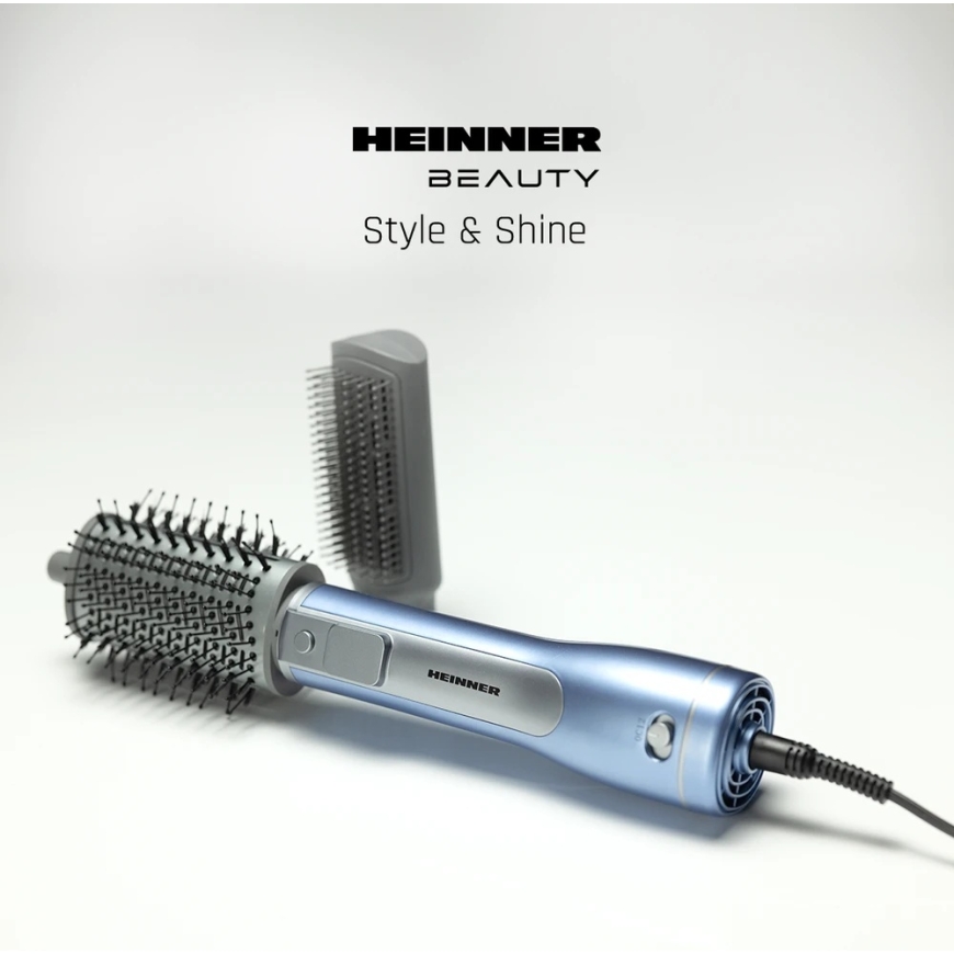 Щетка для горячего воздуха 1200 Вт, синий/серый, HAB-R12DC-BL2 HEINNER