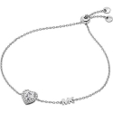 Michael Kors Очаровательный серебряный браслет в форме сердца Premium MKC1518AN040 Michael Kors Очаровательный серебряный браслет в форме сердца Premium MKC1518AN040