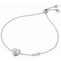 Michael Kors Очаровательный серебряный браслет в форме сердца Premium MKC1518AN040 Michael Kors Очаровательный серебряный браслет в форме сердца Premium MKC1518AN040