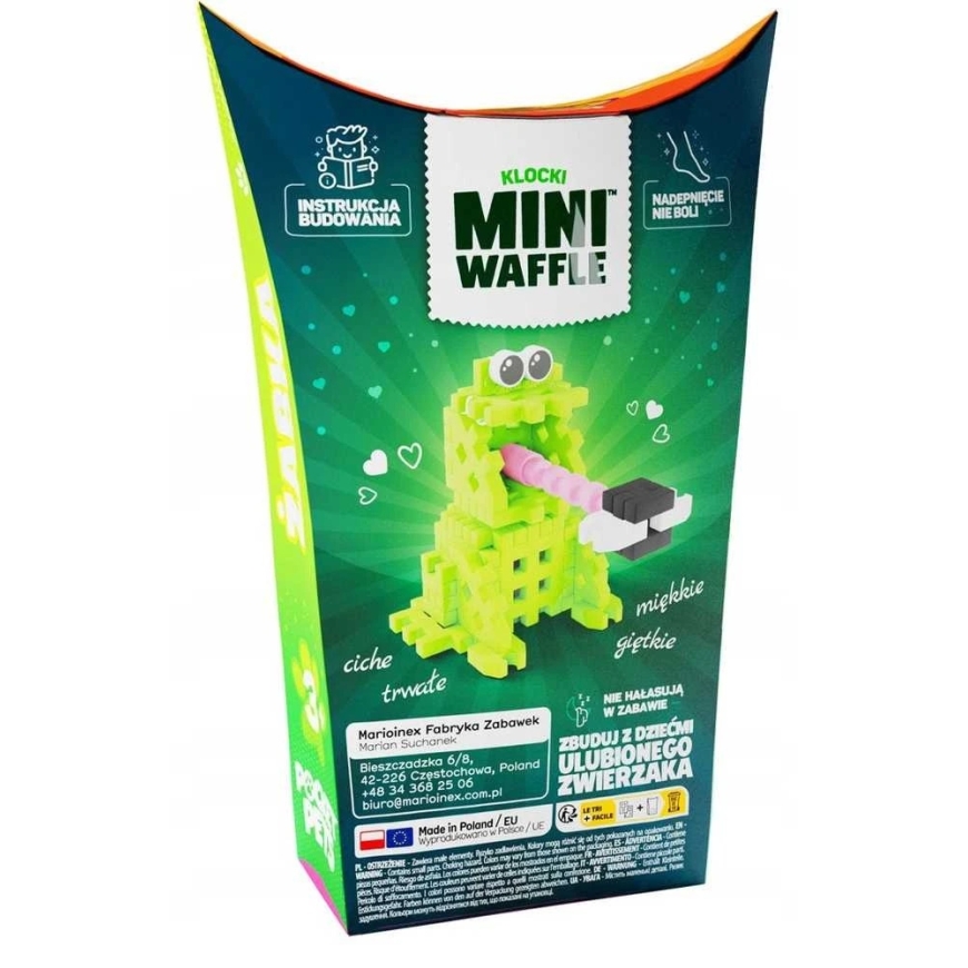 Marioinex Rakennuspalikat Mini Waffle Tasku Eläimet Sammakko – 3