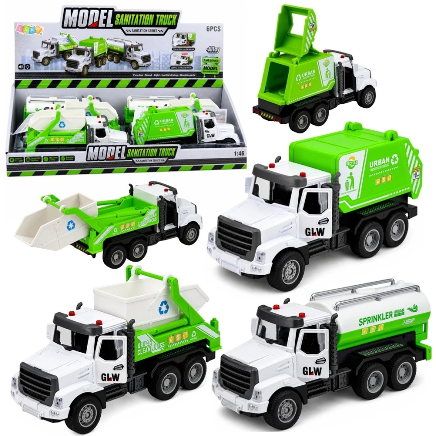 Lean Toys Komunālo pakalpojumu automašīna ar gaismas un skaņas efektiem, 1:46