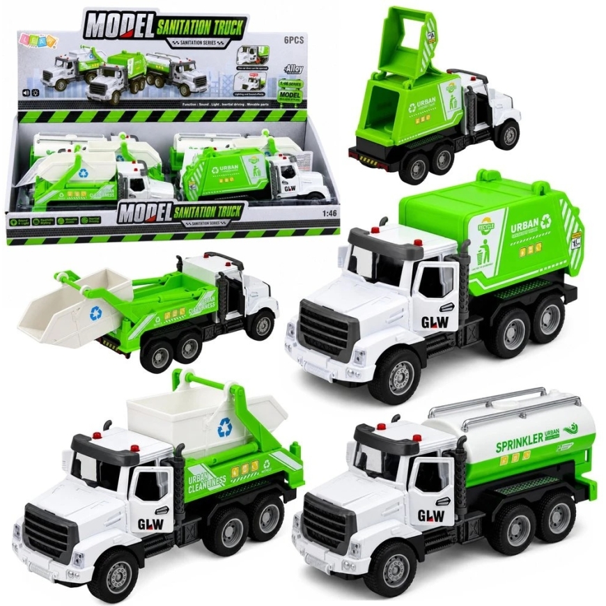 Lean Toys Komunalinių tarnybų automobilis su šviesos ir garso efektais, 1:46 – 3