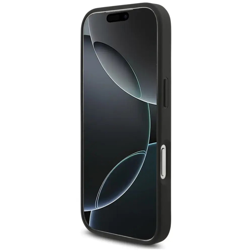 Karl Lagerfeld Saffiano Mono Patch Choupette dėklas iPhone 18 Pro / 17 Pro juodas – 5