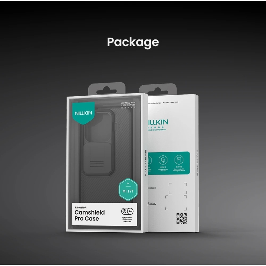 Nillkin CamShield PRO cieta vāka Xiaomi 17T caurspīdīgs melns – 5