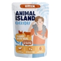 ANIMAL ISLAND Everyday Kitten Kalakutas su veršiena sultinyje - drėgnas kačių maistas - 85g ANIMAL ISLAND Everyday Kitten Kalakutas su veršiena sultinyje - drėgnas kačių maistas - 85g