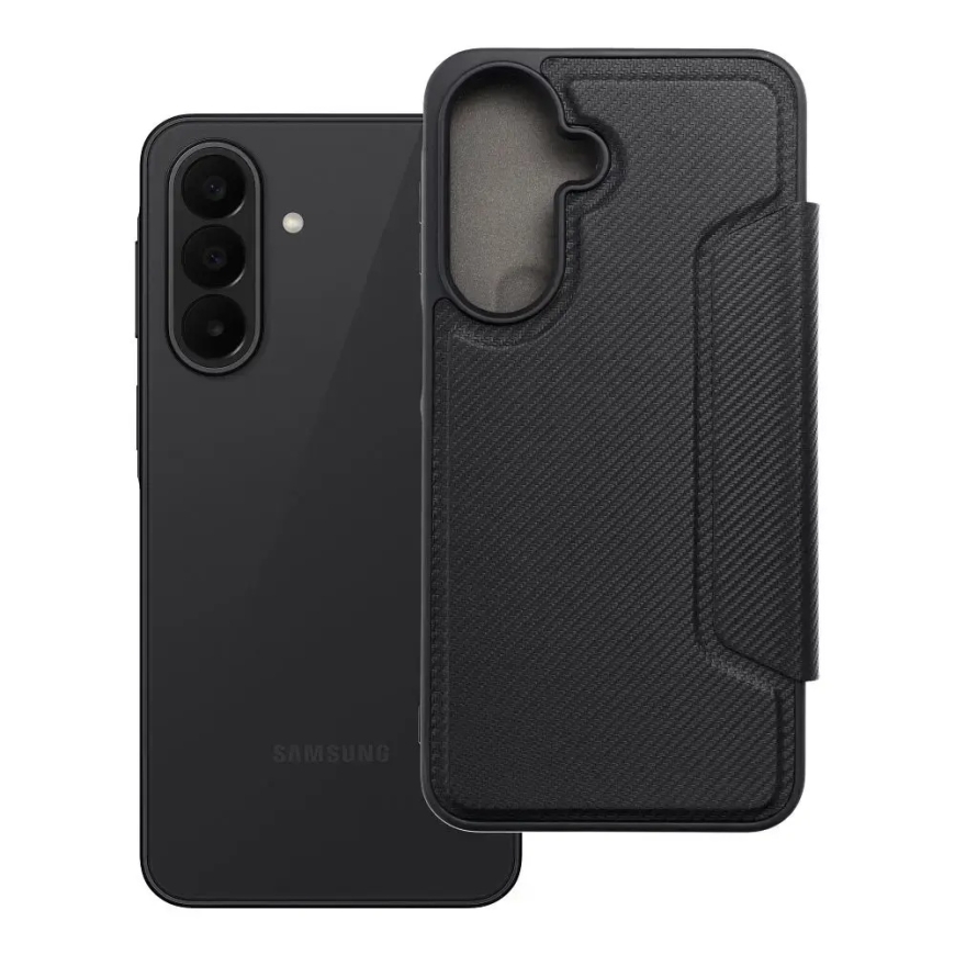 RAZOR grāmatveida maciņš telefonam Samsung Galaxy A27 5G (A276) melns