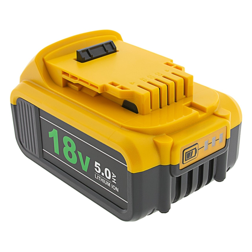 PATONA Premium -akku DeWalt DCB184 (18V 5.0Ah XR) musta, keltainen
