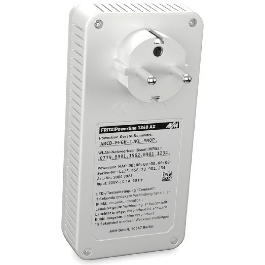 FRITZ!Powerline 1240 AX WLAN Set Powerline Adapter – 4