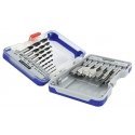 Drill set for wood Tivoly 15 pcs - 6 flat + 9 spiral with centering point