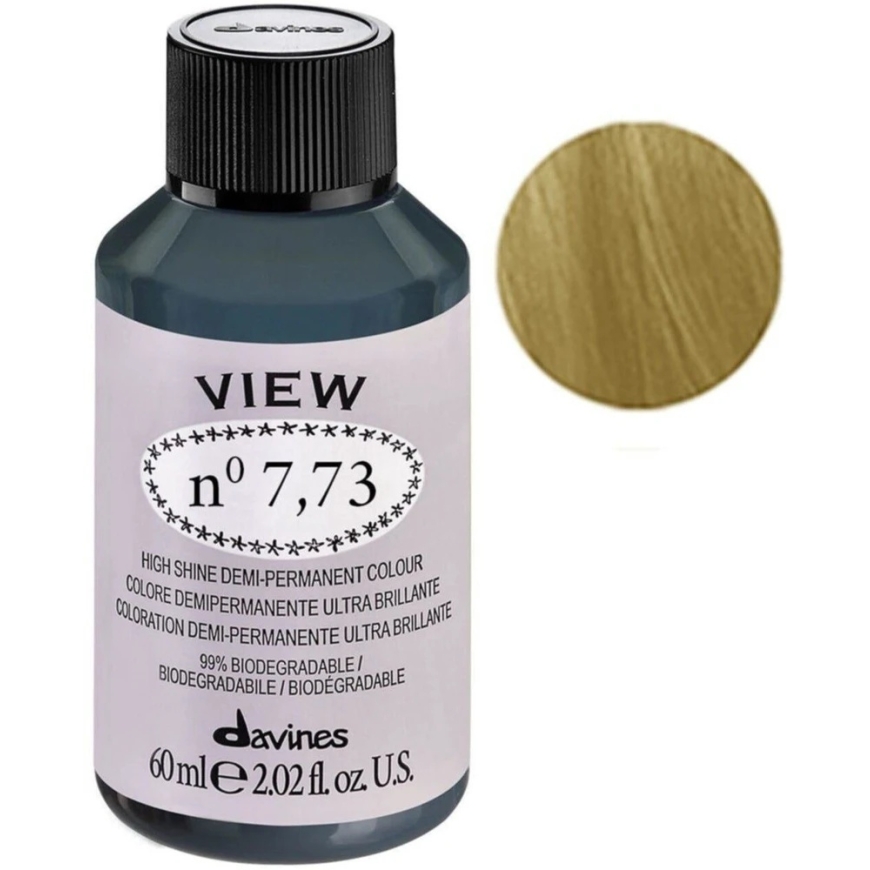Davines View Demi-Permanent Hair Dye 7.73 , 60 ml – 2